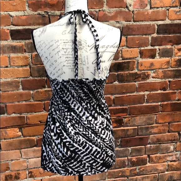 Guess medium halter top Blk/white/brown - Picture 5 of 10